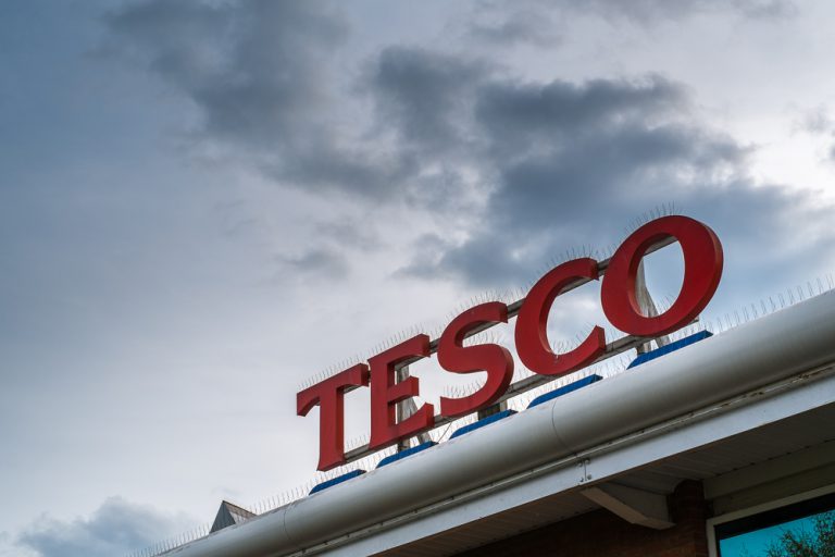 Tesco shares fall despite rise in half-year sales