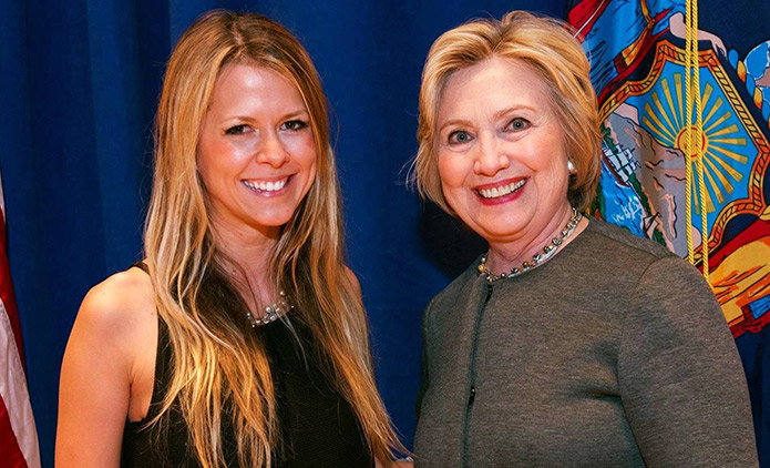 Gesche Haas and 2016 Presidential Candidate Hillary Clinton