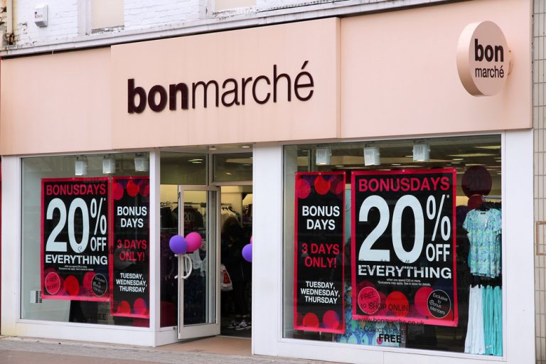Bonmarché shares up over 6 percent, despite weak figures